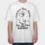 Certified Silly Goose On The Loose, Tricou Oversize Barbati (Unisex)