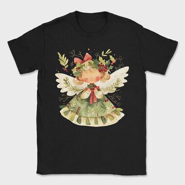 Christmas Angel Wreath, Tricou Barbati (Unisex)