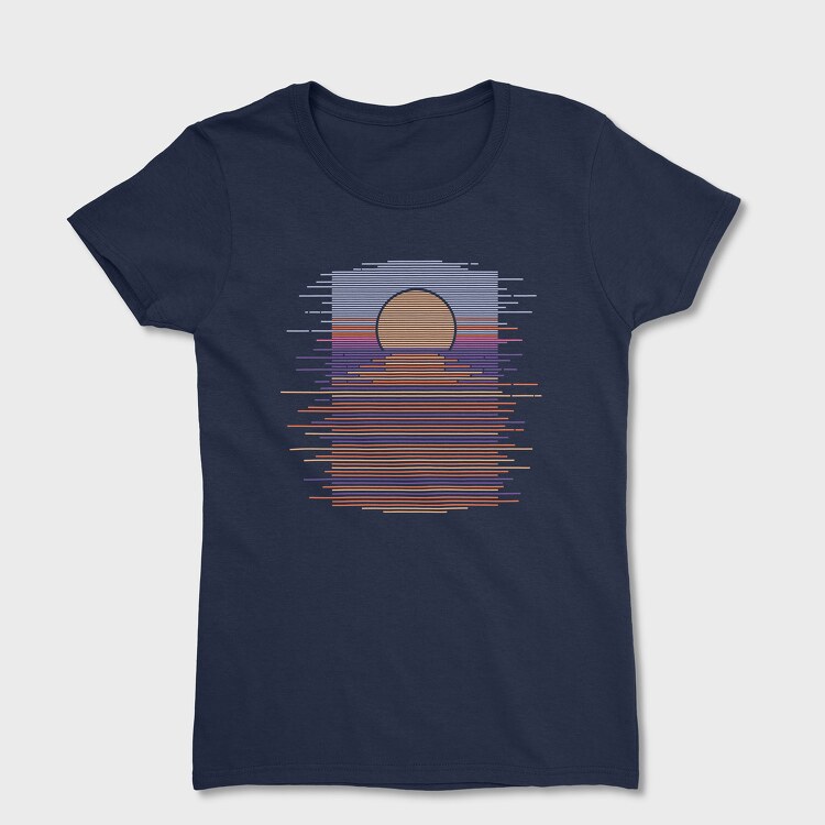 Landscape Sunset Tshirt, Tricou Femei