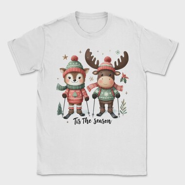 Christmas Animal Skiing, Tricou Barbati (Unisex)