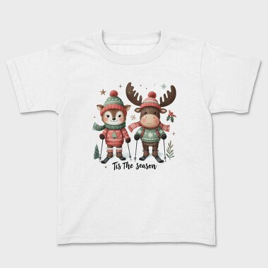 Christmas Animal Skiing, Tricou Copii