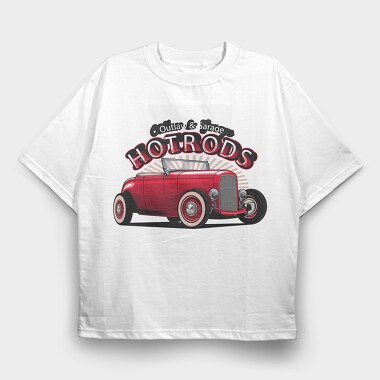 Hotrod 4, Tricou Oversize Barbati (Unisex)