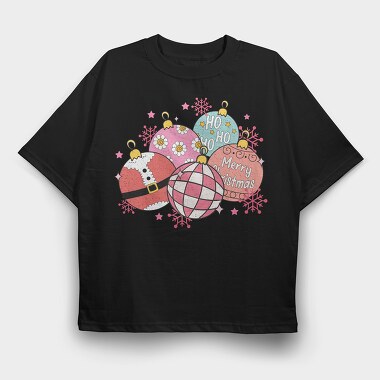 Christmas Balls Sleighs, Tricou Oversize Barbati (Unisex)