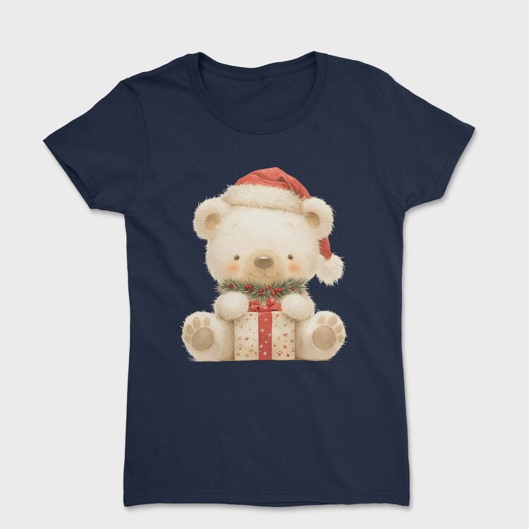 Christmas Bear Gift, Tricou Femei
