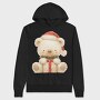 Christmas Bear Gift, Hanorac Oversize Barbati (Unisex)
