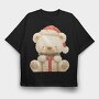 Christmas Bear Gift, Tricou Oversize Barbati (Unisex)