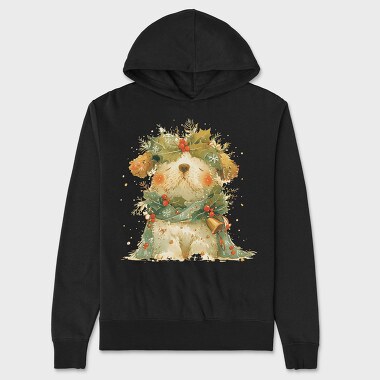 Christmas Bear Holly, Hanorac Oversize Barbati (Unisex)
