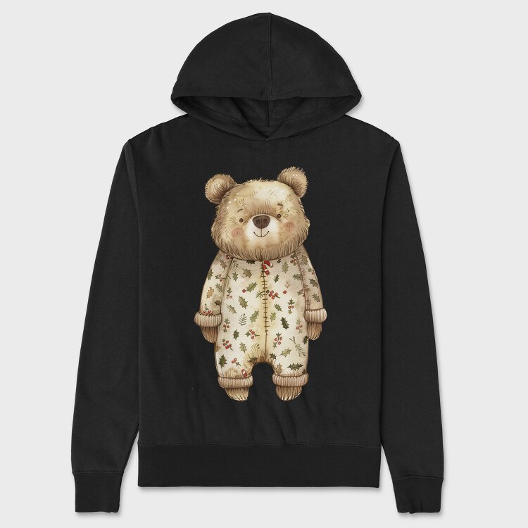 Christmas Bear Jumpsuit, Hanorac Oversize Barbati (Unisex)