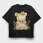 Christmas Bear Ornament, Tricou Oversize Barbati (Unisex)