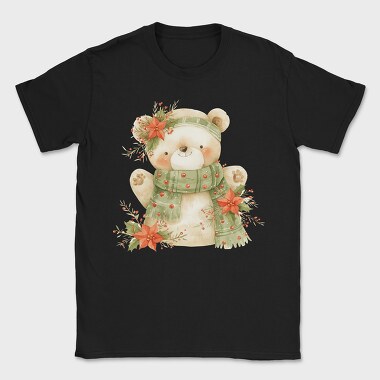 Christmas Bear Scarf, Tricou Barbati (Unisex)