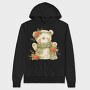 Christmas Bear Scarf, Hanorac Oversize Barbati (Unisex)