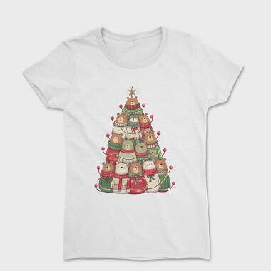 Christmas Bear Tree, Tricou Femei