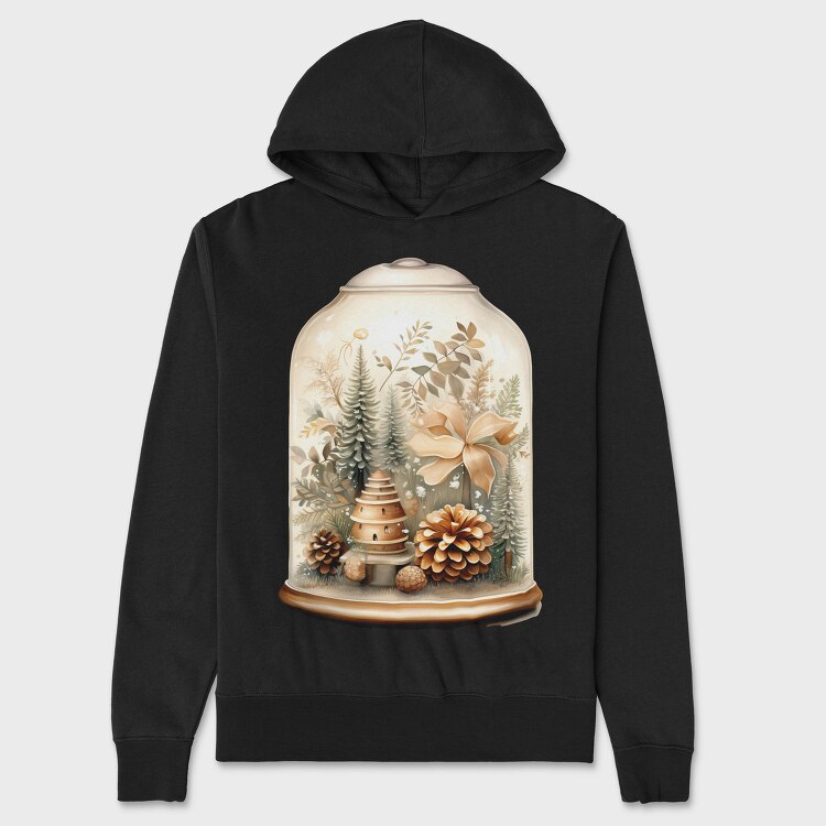 Christmas Bell Jar, Hanorac Oversize Barbati (Unisex)