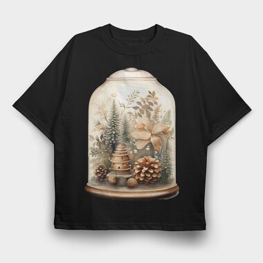 Christmas Bell Jar, Tricou Oversize Barbati (Unisex)