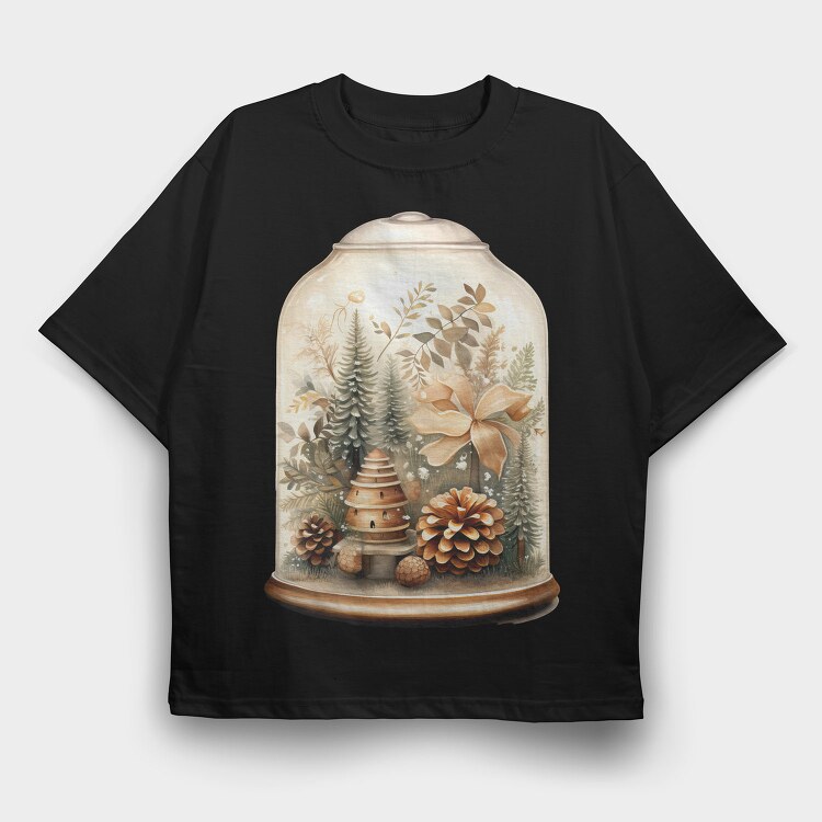 Christmas Bell Jar, Tricou Oversize Barbati (Unisex)