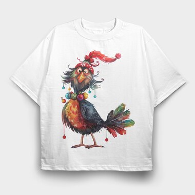 Christmas Bird Christmas, Tricou Oversize Barbati (Unisex)
