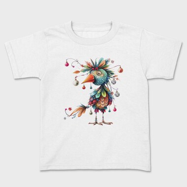 Christmas Bird Feathers, Tricou Copii