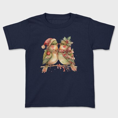 Christmas Birds Wreath, Tricou Copii