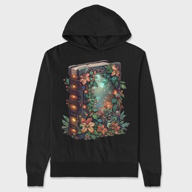Christmas Book Garden, Hanorac Oversize Barbati (Unisex)