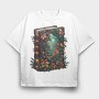 Christmas Book Garden, Tricou Oversize Barbati (Unisex)