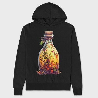 Christmas Bottle Garden, Hanorac Oversize Barbati (Unisex)
