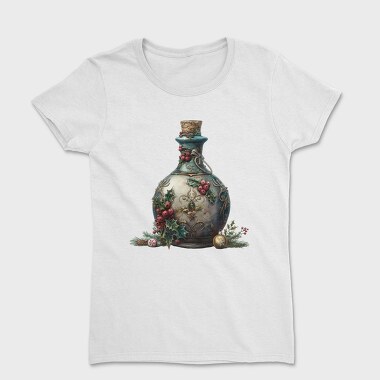 Christmas Bottle Holly, Tricou Femei