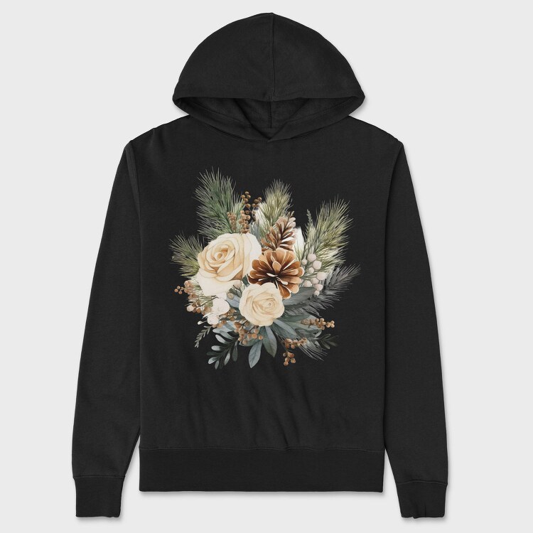 Christmas Bouquet 26, Hanorac Oversize Barbati (Unisex)