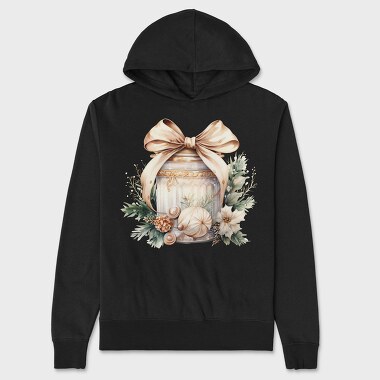 Christmas Bow Jar, Hanorac Oversize Barbati (Unisex)