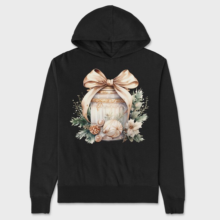Christmas Bow Jar, Hanorac Oversize Barbati (Unisex)