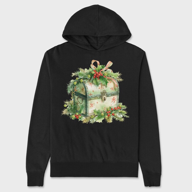 Christmas Box Holly, Hanorac Oversize Barbati (Unisex)