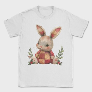 Christmas Bunny Patchwork, Tricou Barbati (Unisex)
