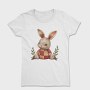 Christmas Bunny Patchwork, Tricou Femei