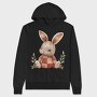 Christmas Bunny Patchwork, Hanorac Oversize Barbati (Unisex)