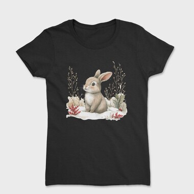 Christmas Bunny Snow, Tricou Femei