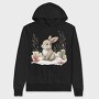 Christmas Bunny Snow, Hanorac Oversize Barbati (Unisex)