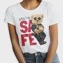 Teddy Bear Police Safe, Tricou Femei