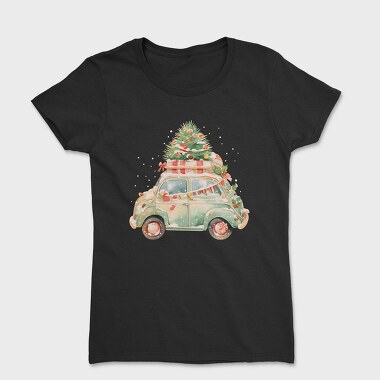 Christmas Car Tree, Tricou Femei