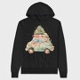 Christmas Car Tree, Hanorac Oversize Barbati (Unisex)
