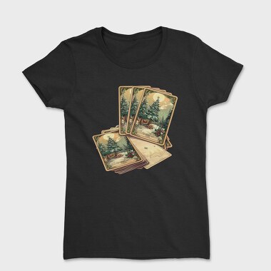Christmas Cards Snowy, Tricou Femei