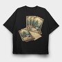 Christmas Cards Snowy, Tricou Oversize Barbati (Unisex)