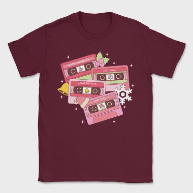 Christmas Cassettes Snow, Tricou Barbati (Unisex)