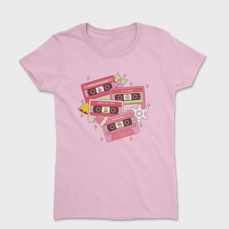 Christmas Cassettes Snow, Tricou Femei