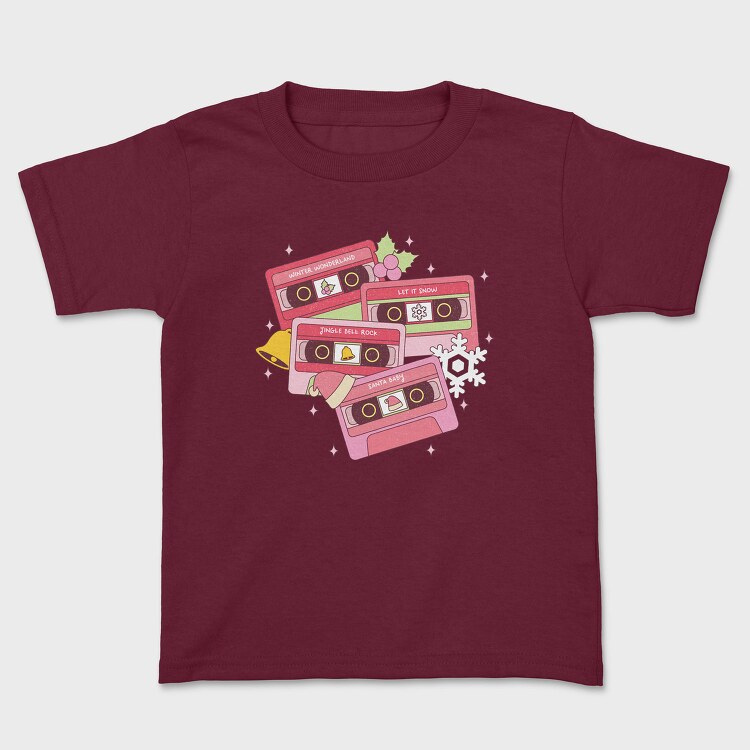 Christmas Cassettes Snow, Tricou Copii