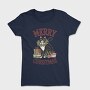 Christmas Cat Mistletoe, Tricou Femei