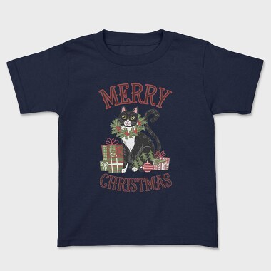 Christmas Cat Mistletoe, Tricou Copii
