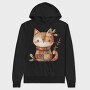 Christmas Cat Patchwork, Hanorac Oversize Barbati (Unisex)