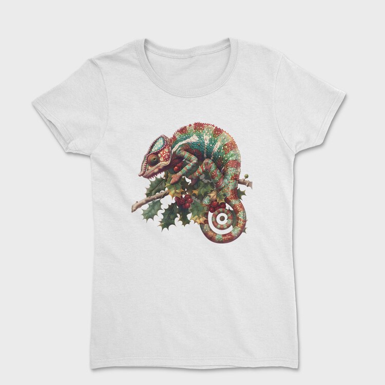 Christmas Chameleon Garden, Tricou Femei