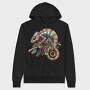 Christmas Chameleon Garden, Hanorac Oversize Barbati (Unisex)