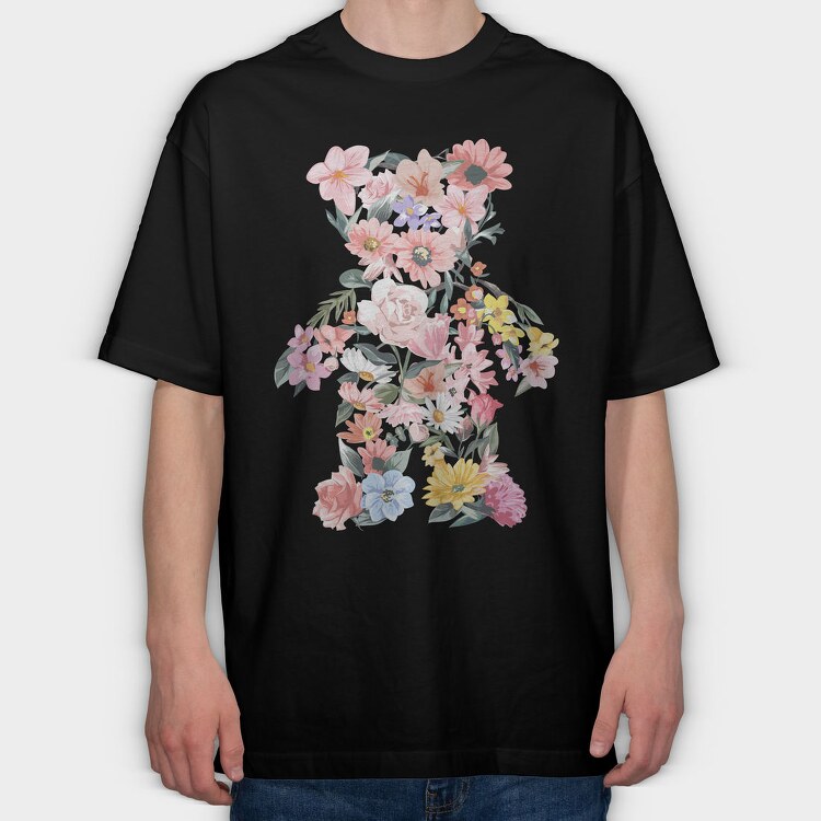 Floral Bouquet Dreams, Tricou Oversize Barbati (Unisex)