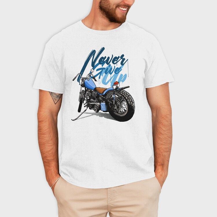 Never Give Up, Tricou Barbati (Unisex)